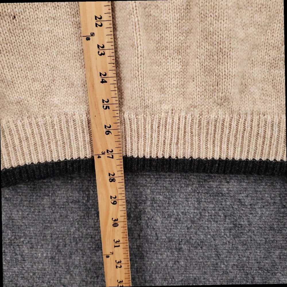 Sisley Elegant Beige Relaxed Fit Crew Neck Wool P… - image 4