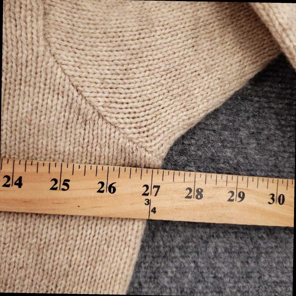 Sisley Elegant Beige Relaxed Fit Crew Neck Wool P… - image 5