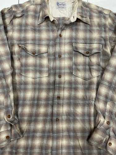 50s Penney's Towncraft Shadow Plaid Wool Shirt Medium - Gem 50s Penney's Towncraft Shadow Plaid Wool Shirt Medium - Gem