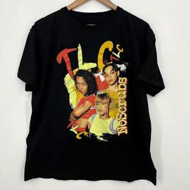 Vintage TLC T-Shirt Adult XL Black No Scrubs Rap … - image 1