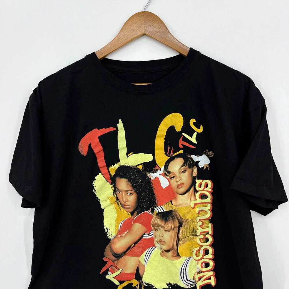 Vintage TLC T-Shirt Adult XL Black No Scrubs Rap … - image 2