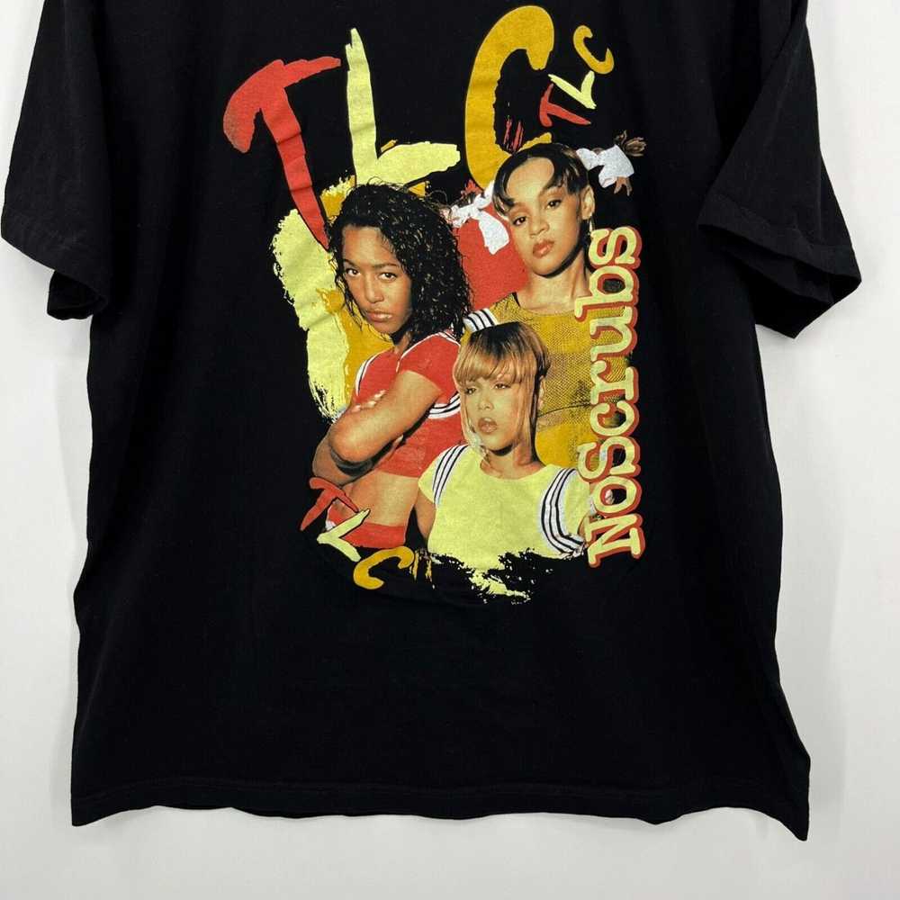 Vintage TLC T-Shirt Adult XL Black No Scrubs Rap … - image 3