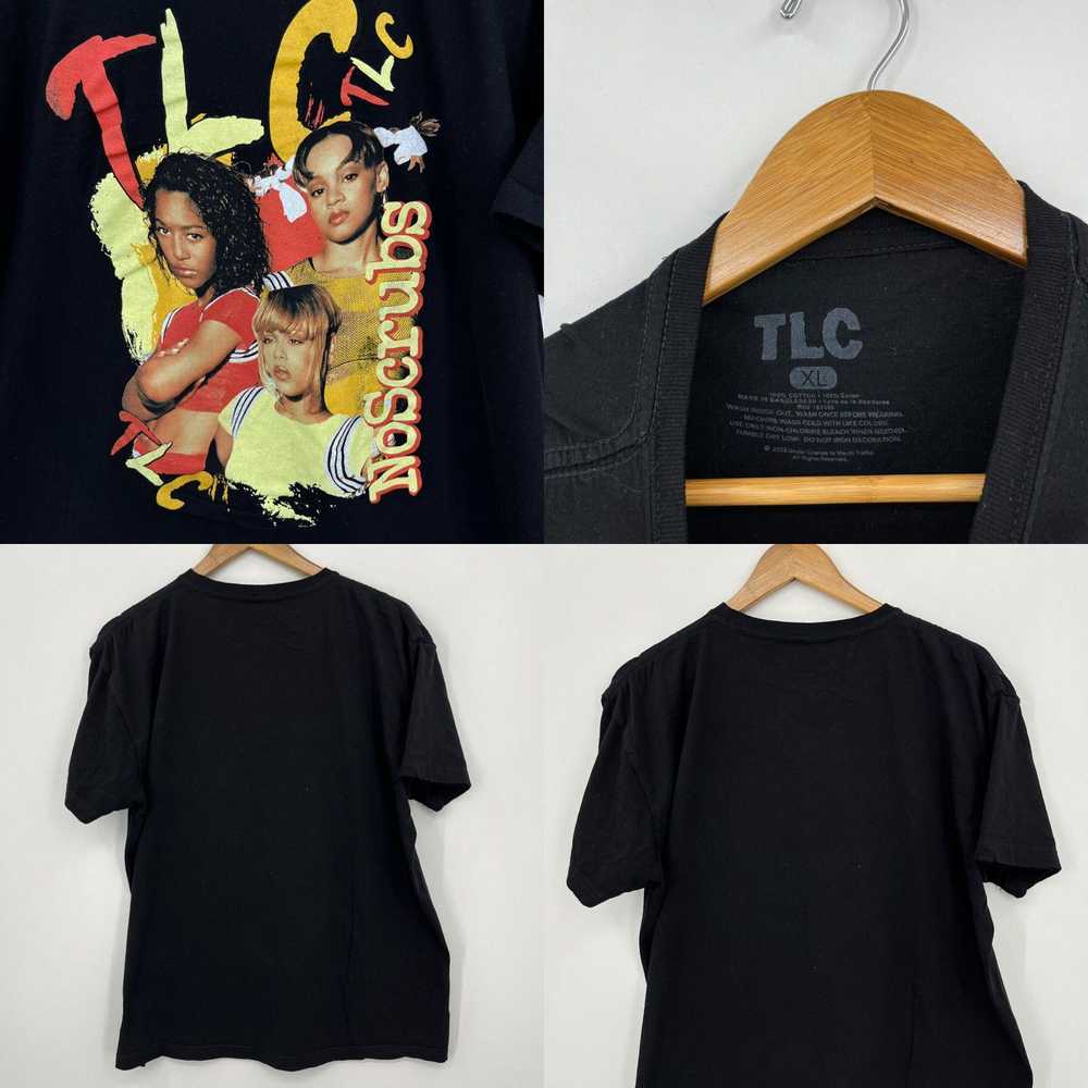 Vintage TLC T-Shirt Adult XL Black No Scrubs Rap … - image 4