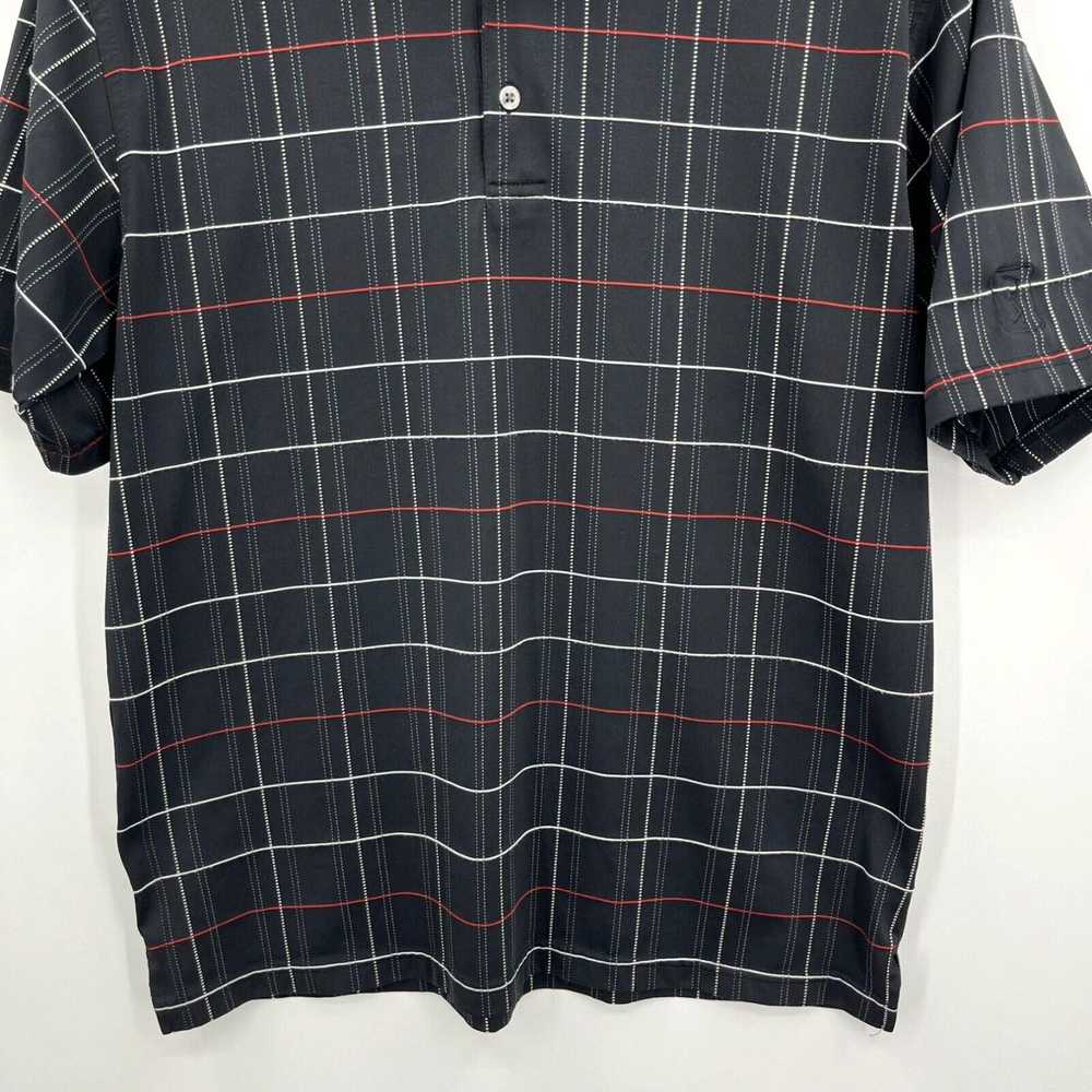 Pga Tour PGA Tour Polo Shirt Men's L Black Plaid … - image 2