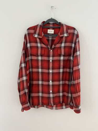 Basic Rights Shadow Plaid Camp Collar