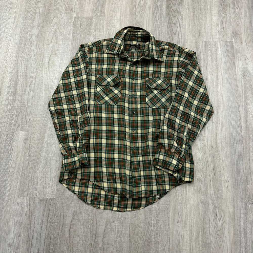 Vintage Vintage JCPenney Plaid Button Shirt Men's… - image 1