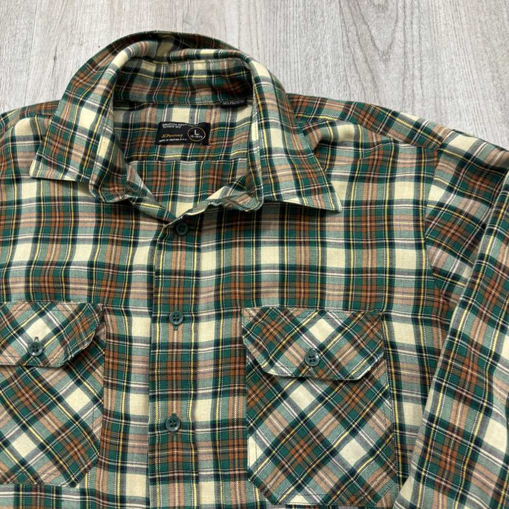 Vintage Vintage JCPenney Plaid Button Shirt Men's… - image 3