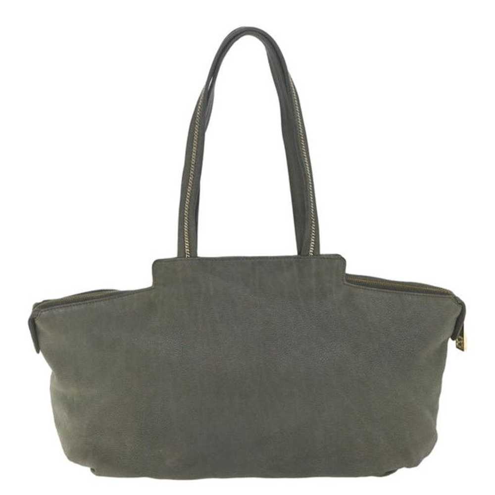 Fendi FENDI Tote Bag Leather Gray - image 2