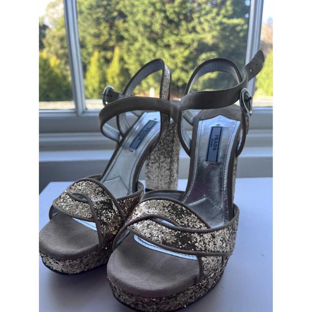 Prada Glitter heels - image 2