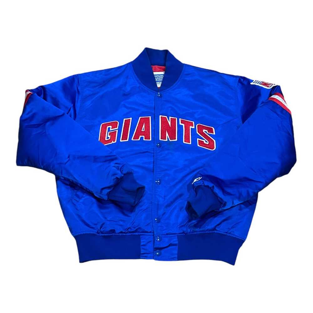 New York Giants Satin Jacket Sz L - image 1