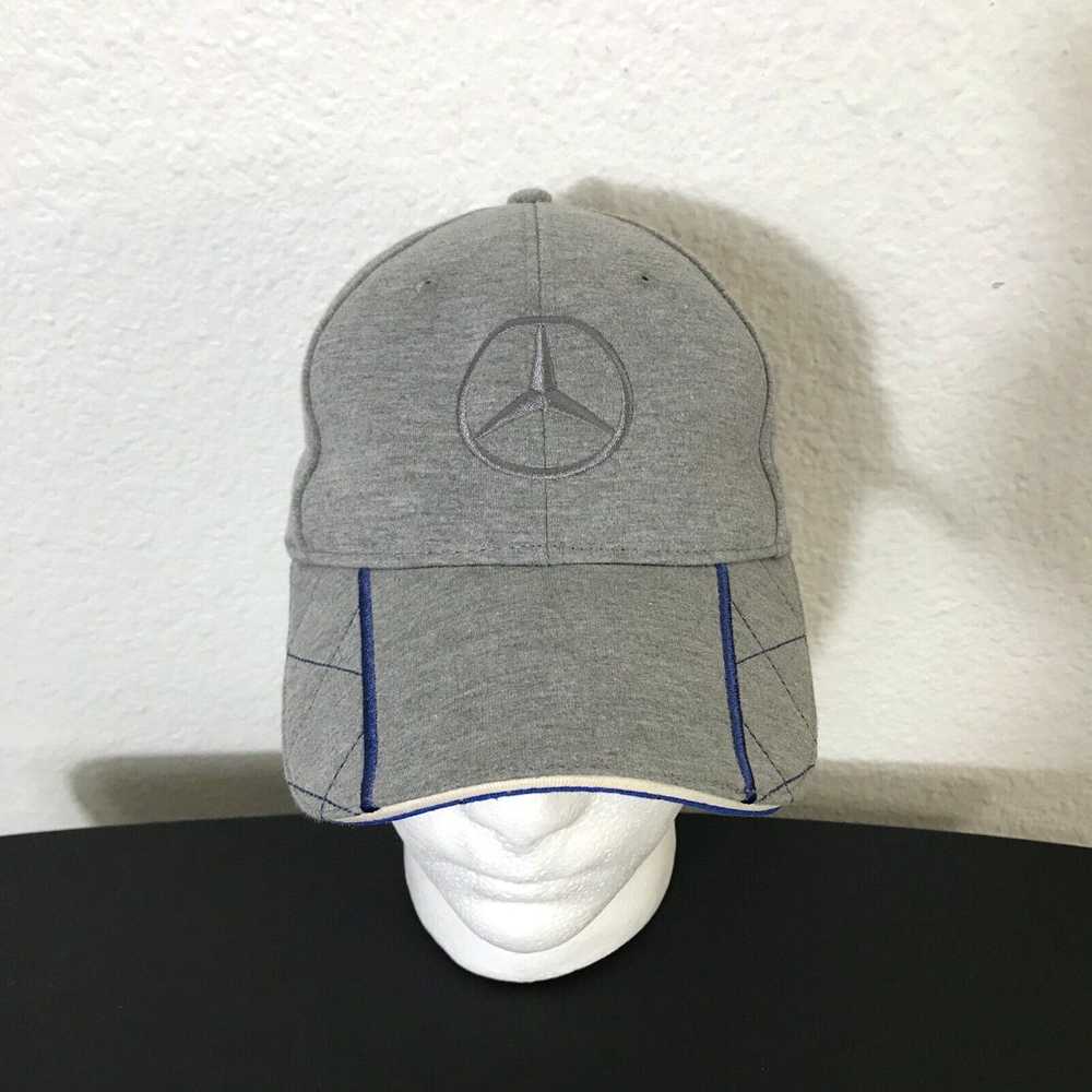 Vintage Mercedes-Benz Cap Gray Embroidered Adjust… - image 1