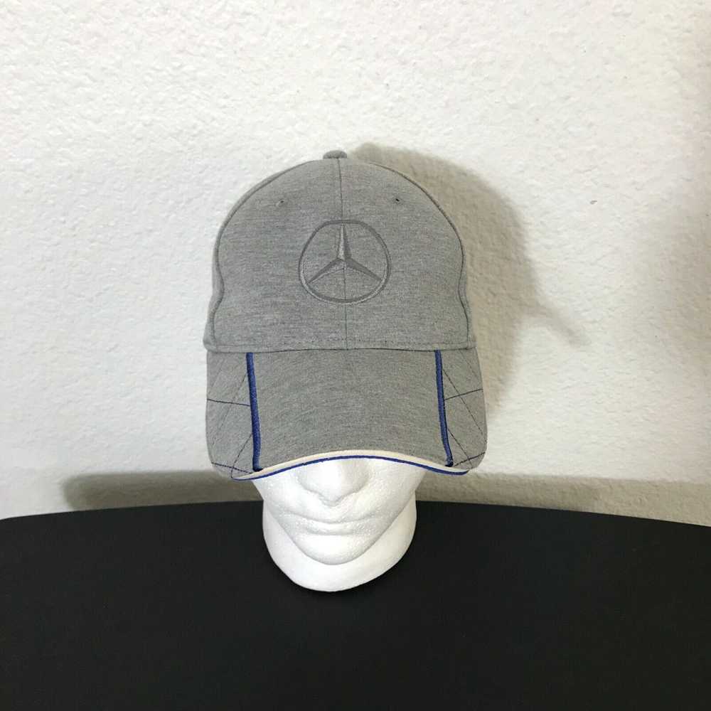 Vintage Mercedes-Benz Cap Gray Embroidered Adjust… - image 2