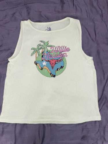 Zion Rootswear Willie Nelson tank top neon green m