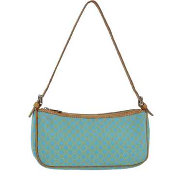 Celine CELINE Macadam Canvas Shoulder Bag Turquois