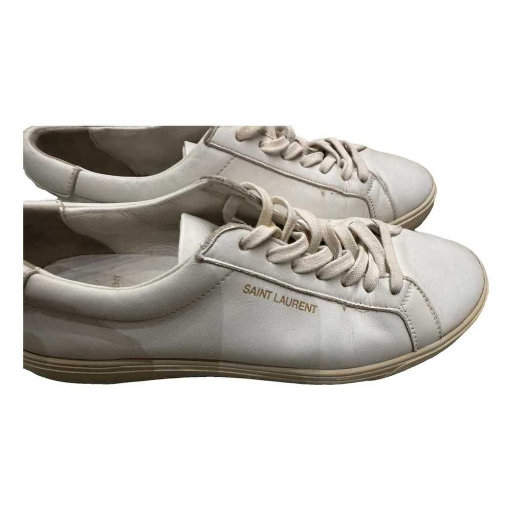 Saint Laurent Andy leather trainers - image 1