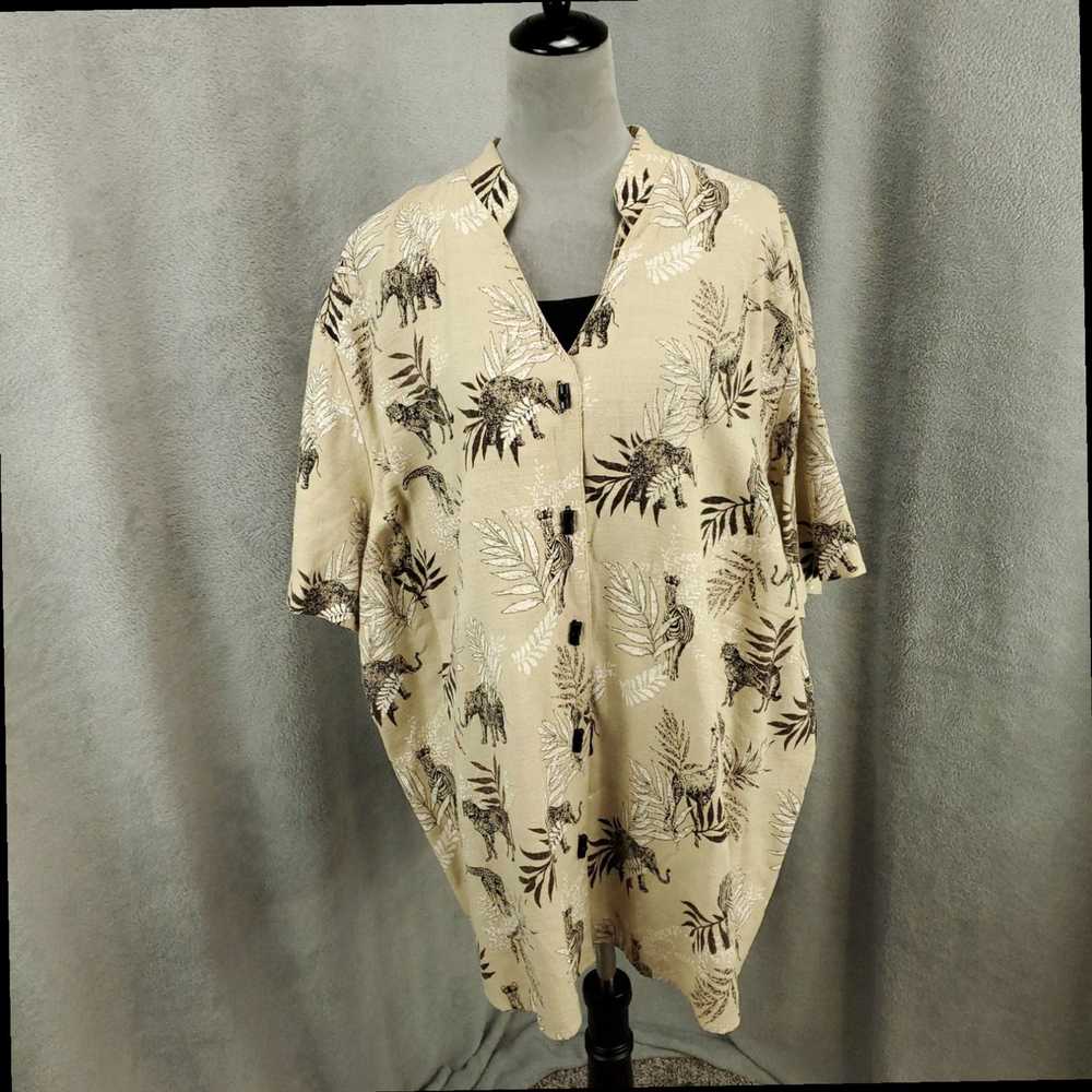 Vintage Maggie Barnes Biege Blouse for Women in P… - image 1