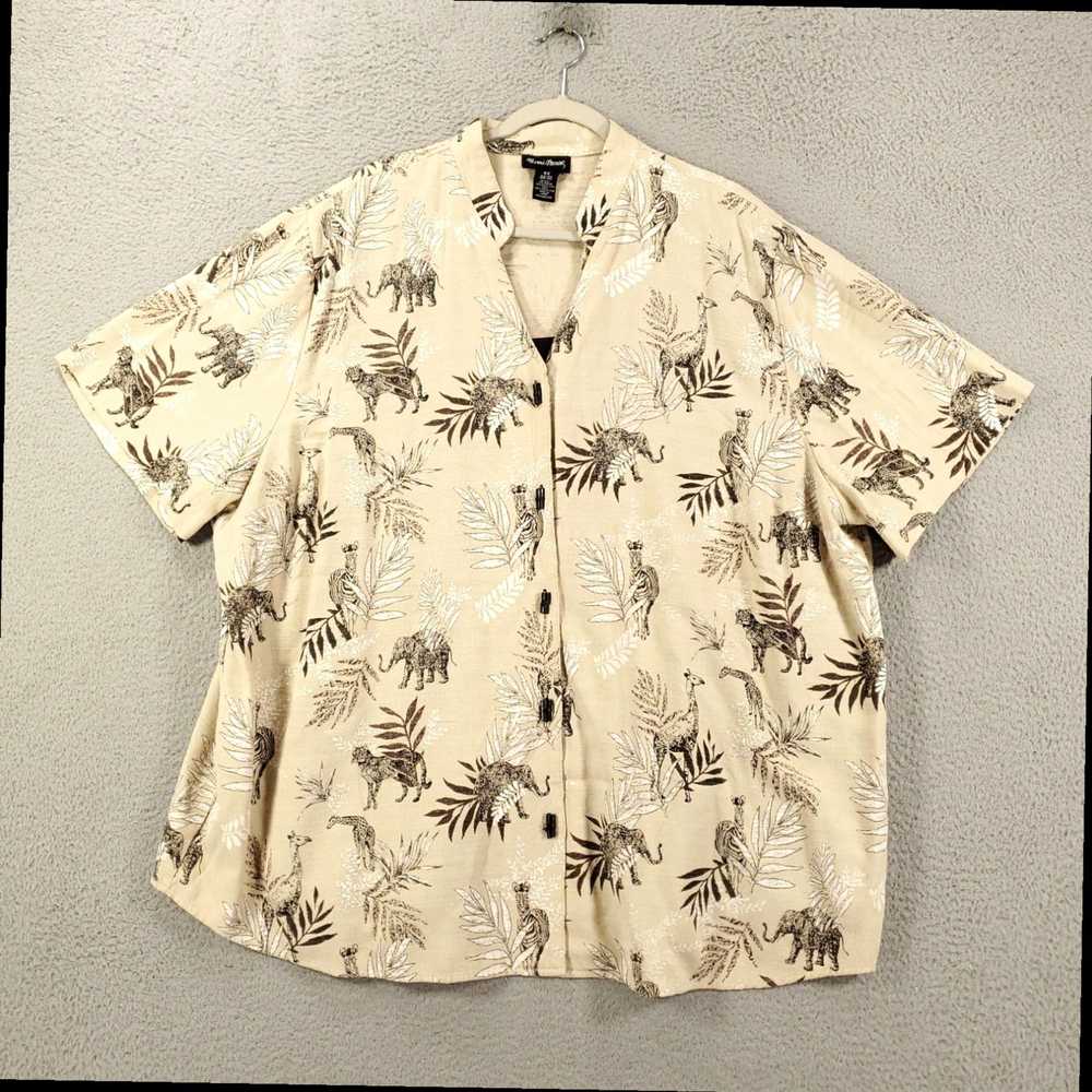 Vintage Maggie Barnes Biege Blouse for Women in P… - image 2