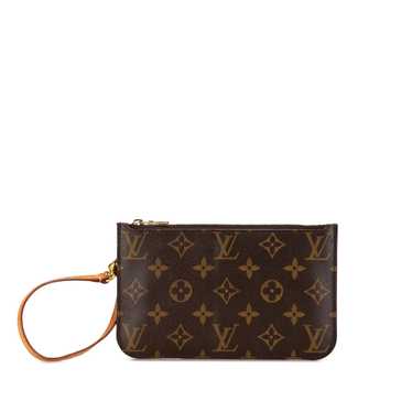 Brown Louis Vuitton Monogram Neverfull Pouch