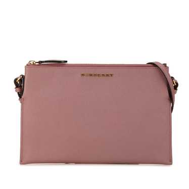 Pink Burberry Leather Peyton Crossbody Bag - image 1