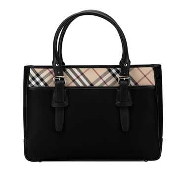 Black Burberry Nova Check Handbag