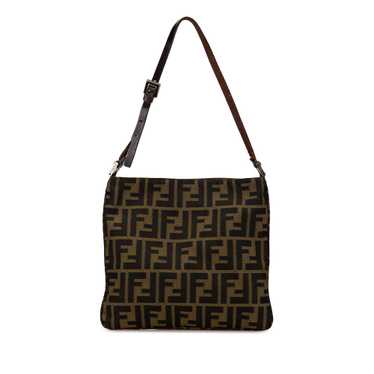 Brown Fendi Zucca Canvas Shoulder Bag