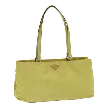 PRADA Tote Bag Nylon Yellow Auth 85134 - image 1