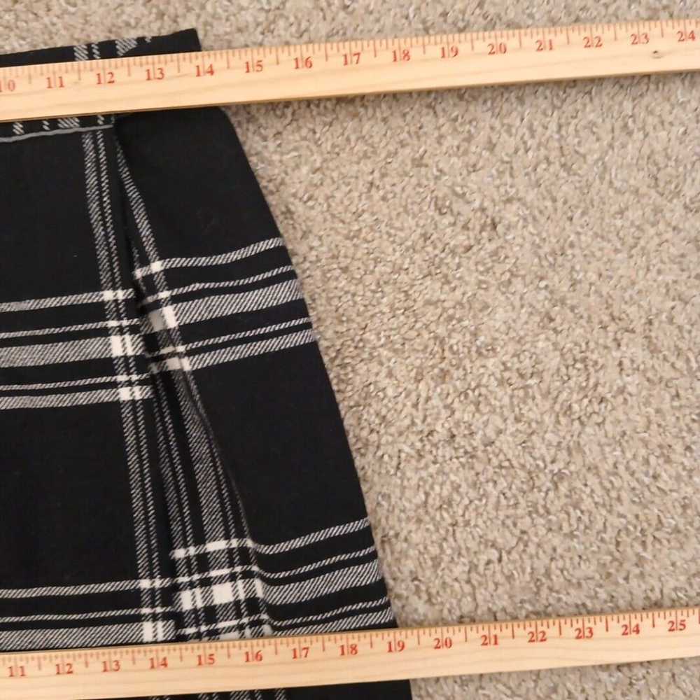 Vintage Liz Claiborne Petite Black Plaid Long Wra… - image 3