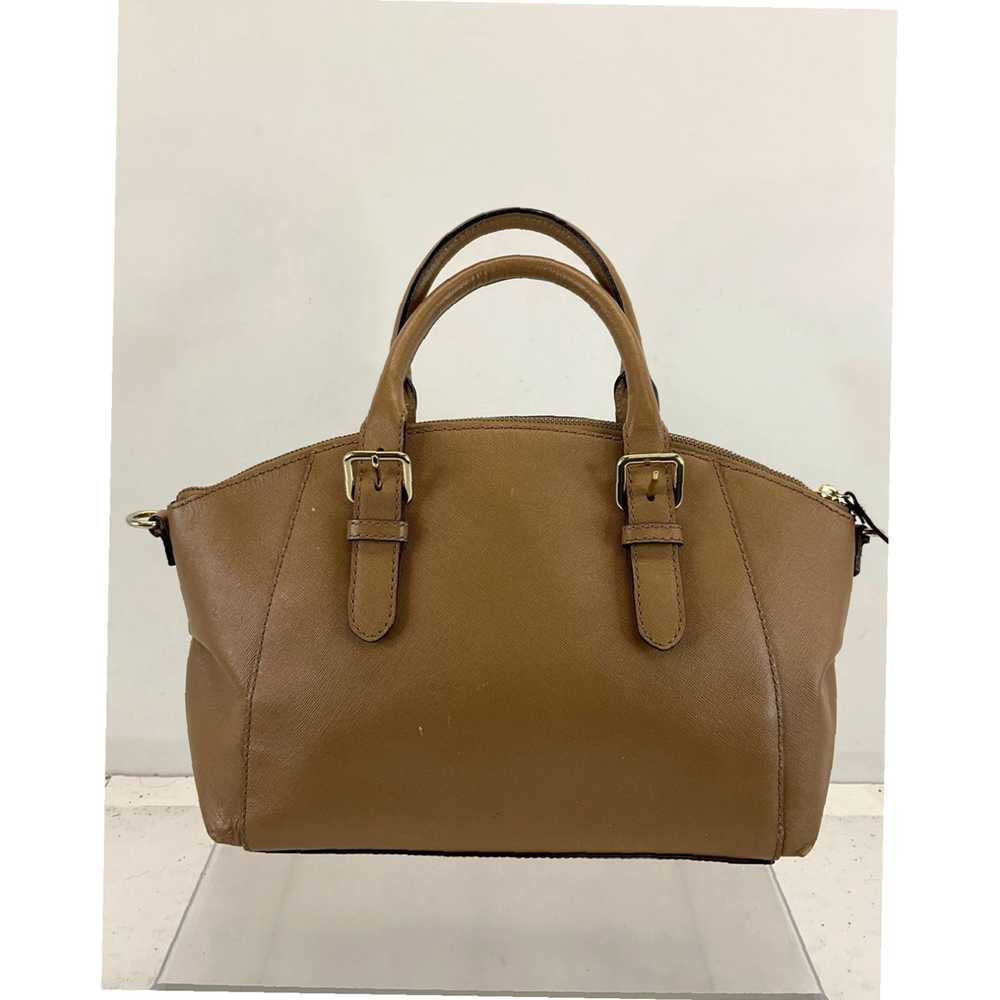 Vintage Luxurious Brown Saffiano Leather Kate Spa… - image 2