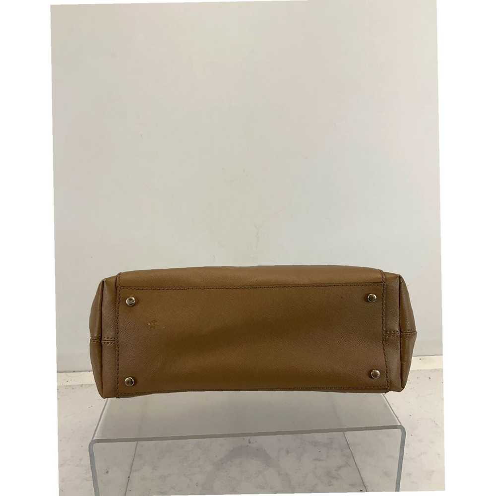 Vintage Luxurious Brown Saffiano Leather Kate Spa… - image 3