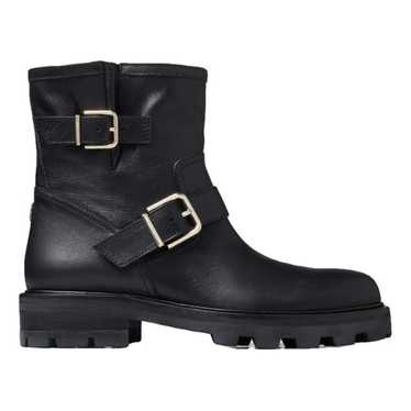 Jimmy Choo Leather biker boots