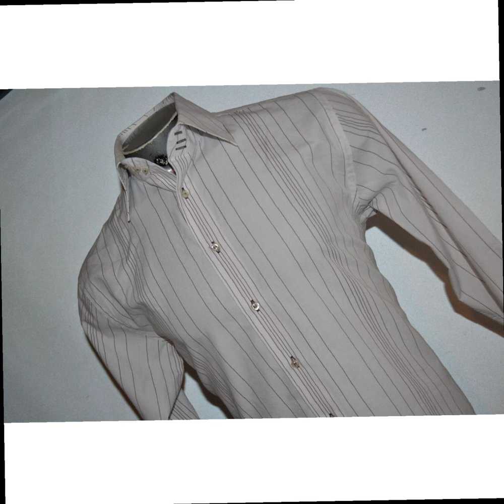 Roar White Striped Cotton Dress Shirt for Men in … - image 2