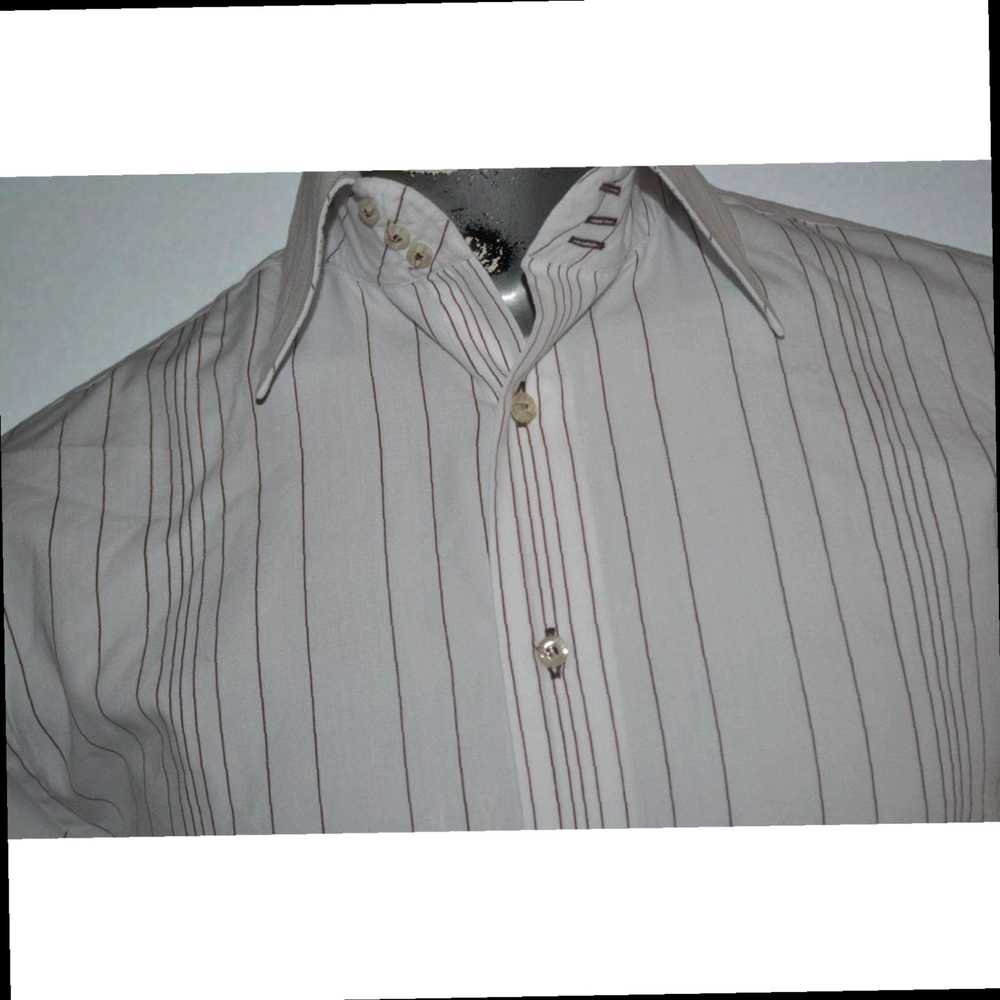 Roar White Striped Cotton Dress Shirt for Men in … - image 4