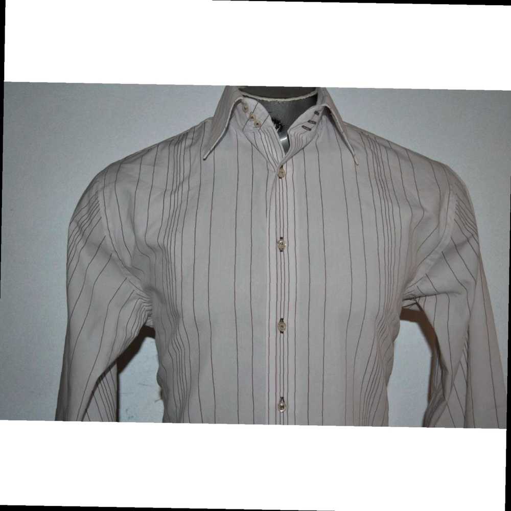 Roar White Striped Cotton Dress Shirt for Men in … - image 5