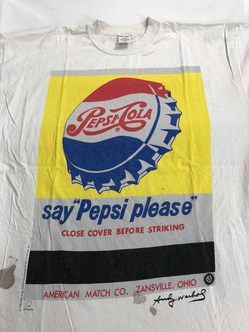 Art × Vintage Vintage 1993 Andy Warhol Pepsi Cola… - image 3