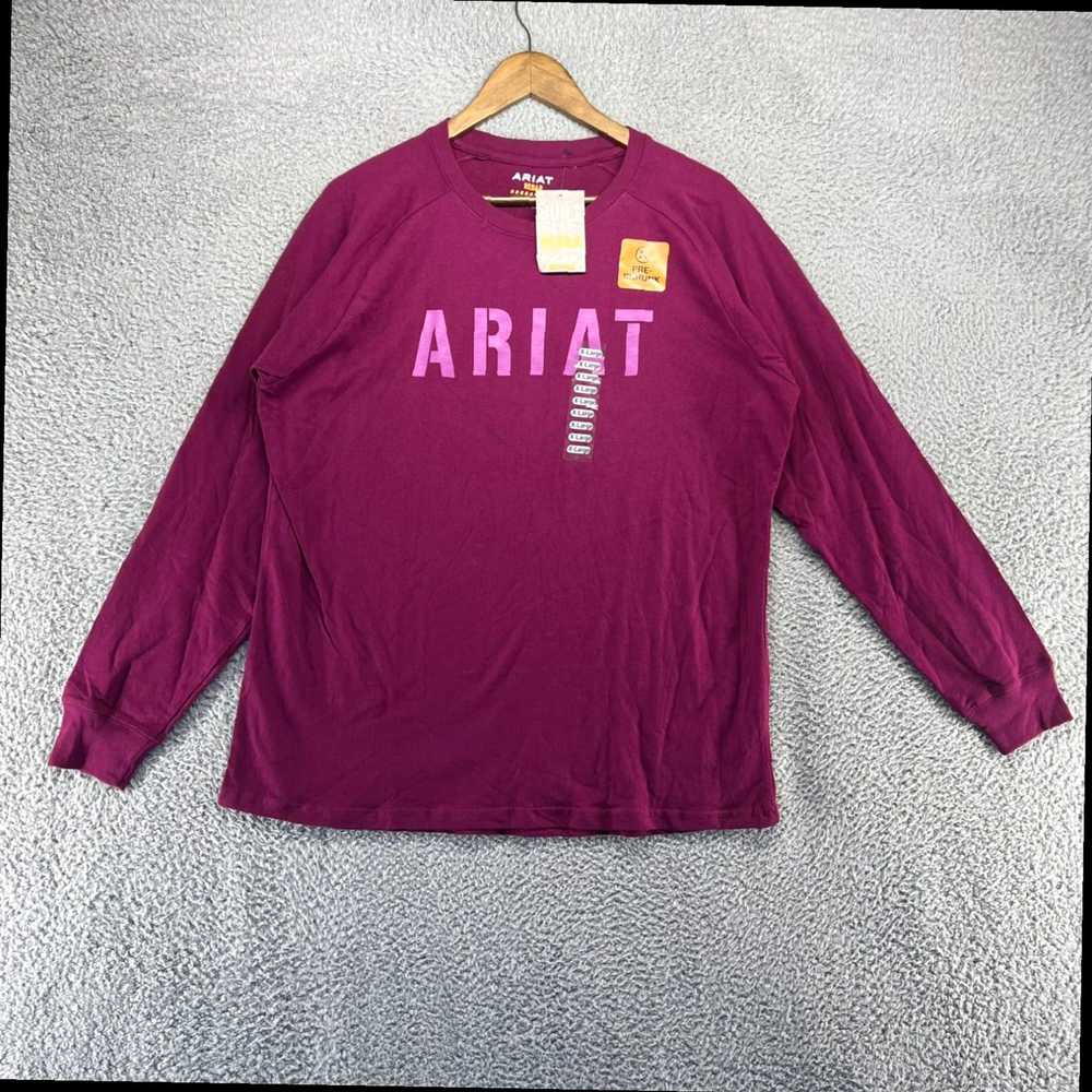 Ariat Women's Extra Large Purple Rebar Work Shirt… - image 1