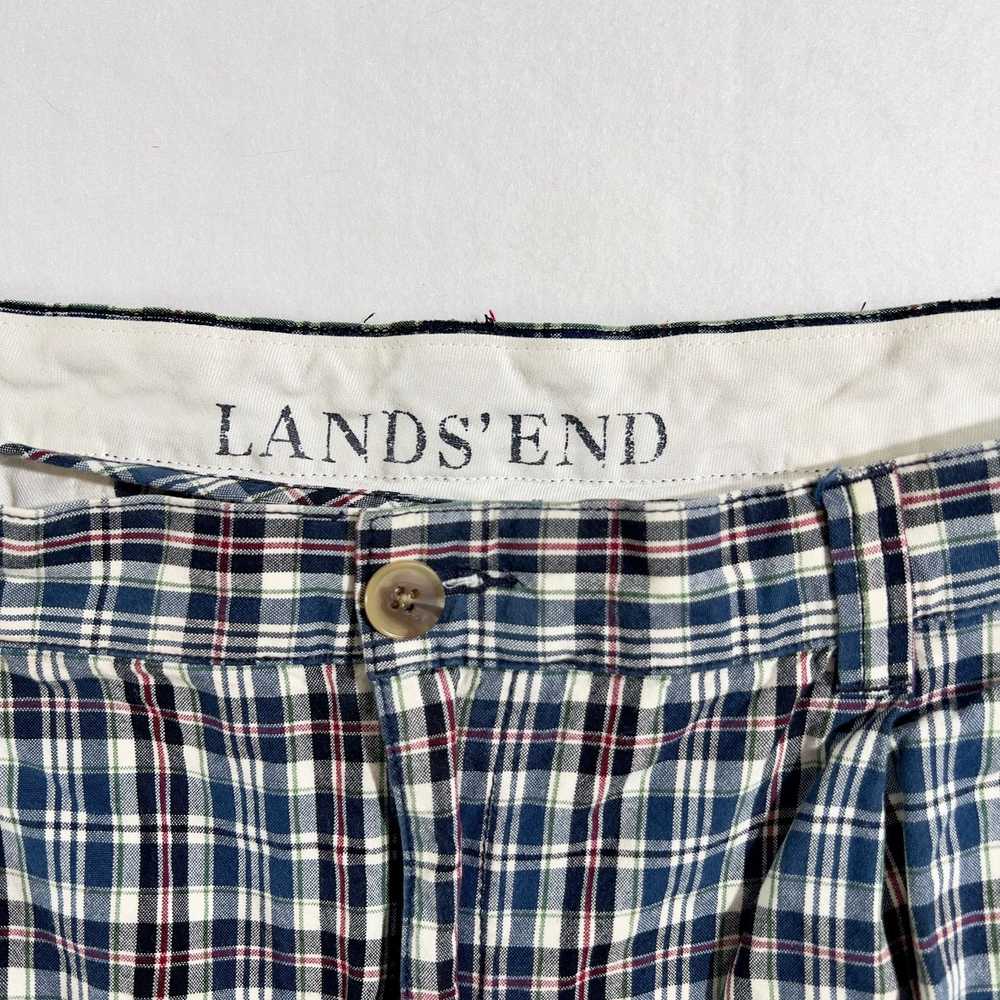 Lands End Land's End Pleated Plaid Short Men W40 … - image 2