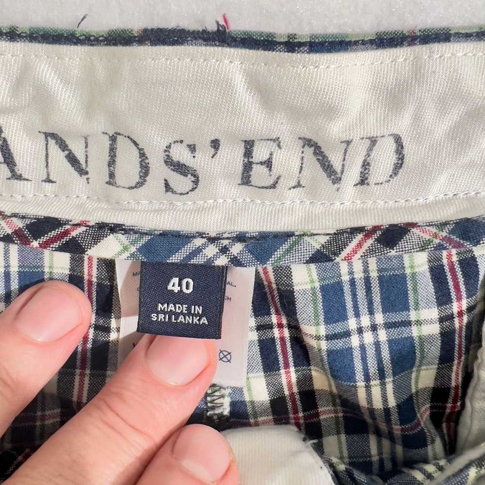 Lands End Land's End Pleated Plaid Short Men W40 … - image 3