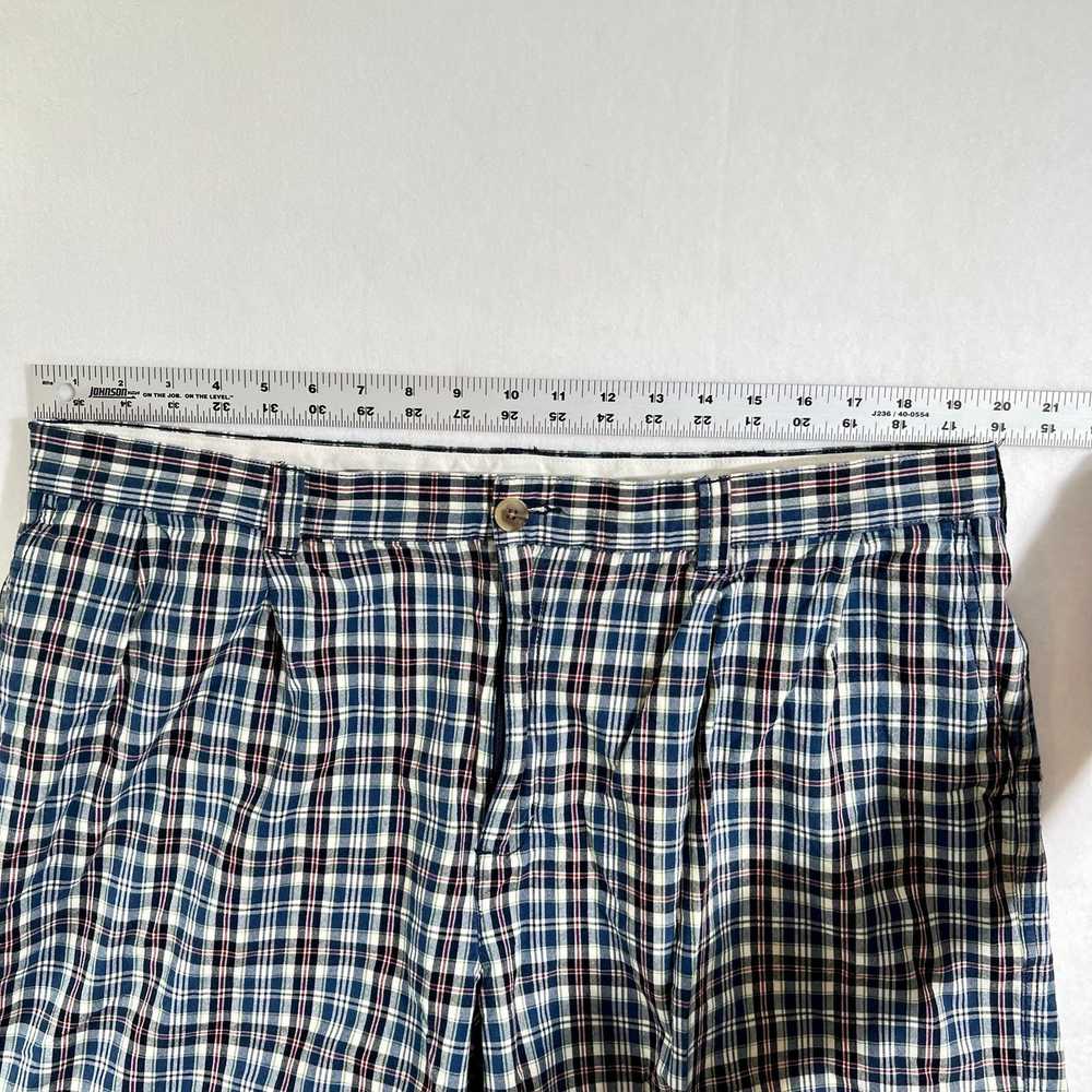 Lands End Land's End Pleated Plaid Short Men W40 … - image 9