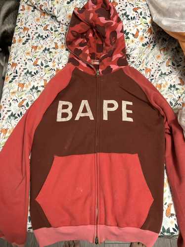 Bape Red Camo Bape Hoodie XL