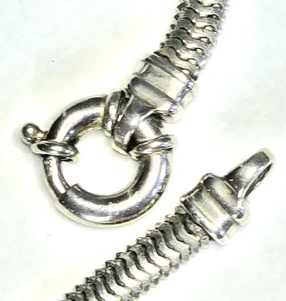 Vintage Sterling Snake Chain signed Frederic Ducl… - image 6