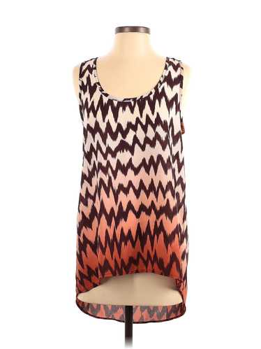 Pleione Women Orange Sleeveless Blouse S