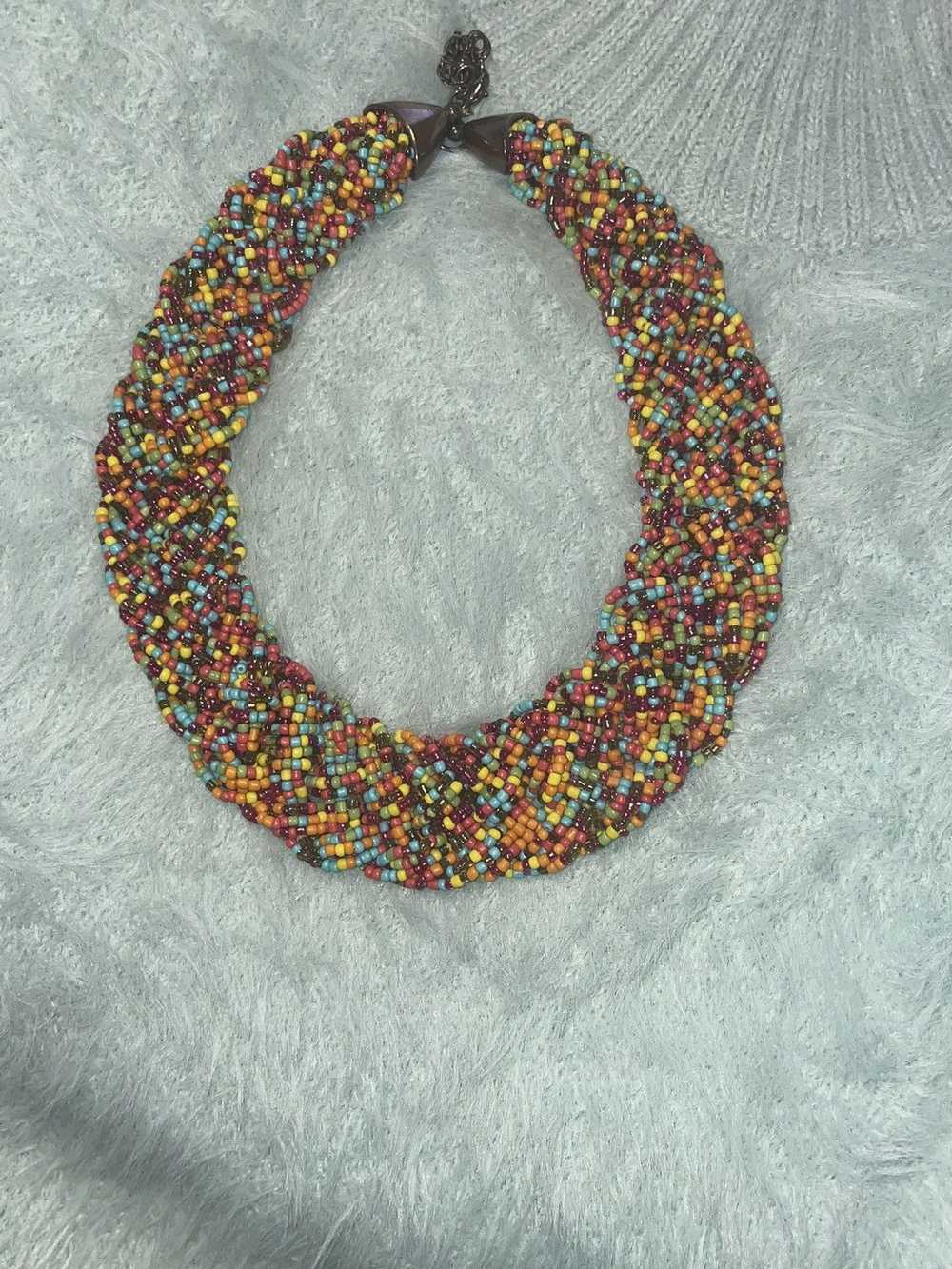 Vintage Sundance Vintage 80’s Seed Beaded Collar - image 10