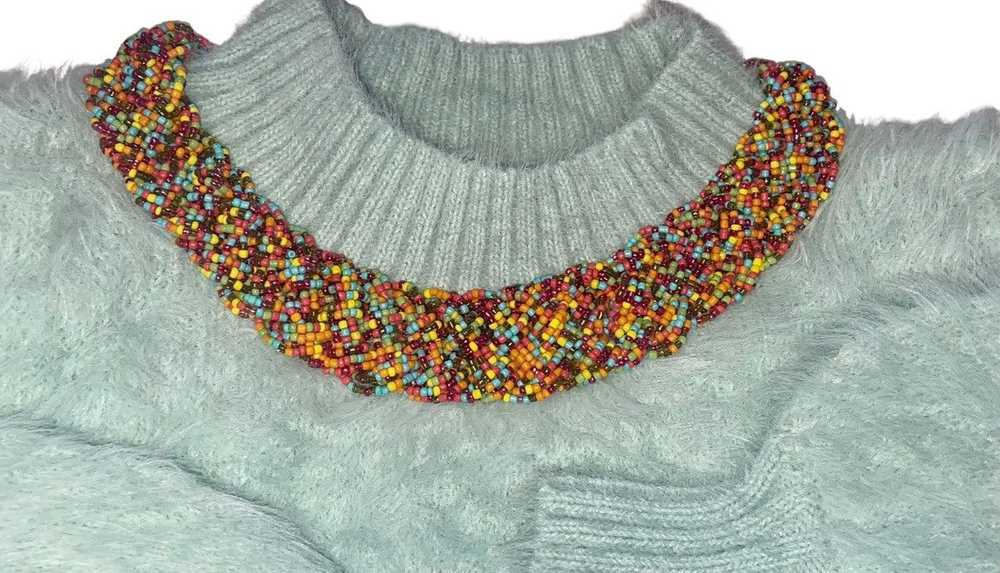 Vintage Sundance Vintage 80’s Seed Beaded Collar - image 1