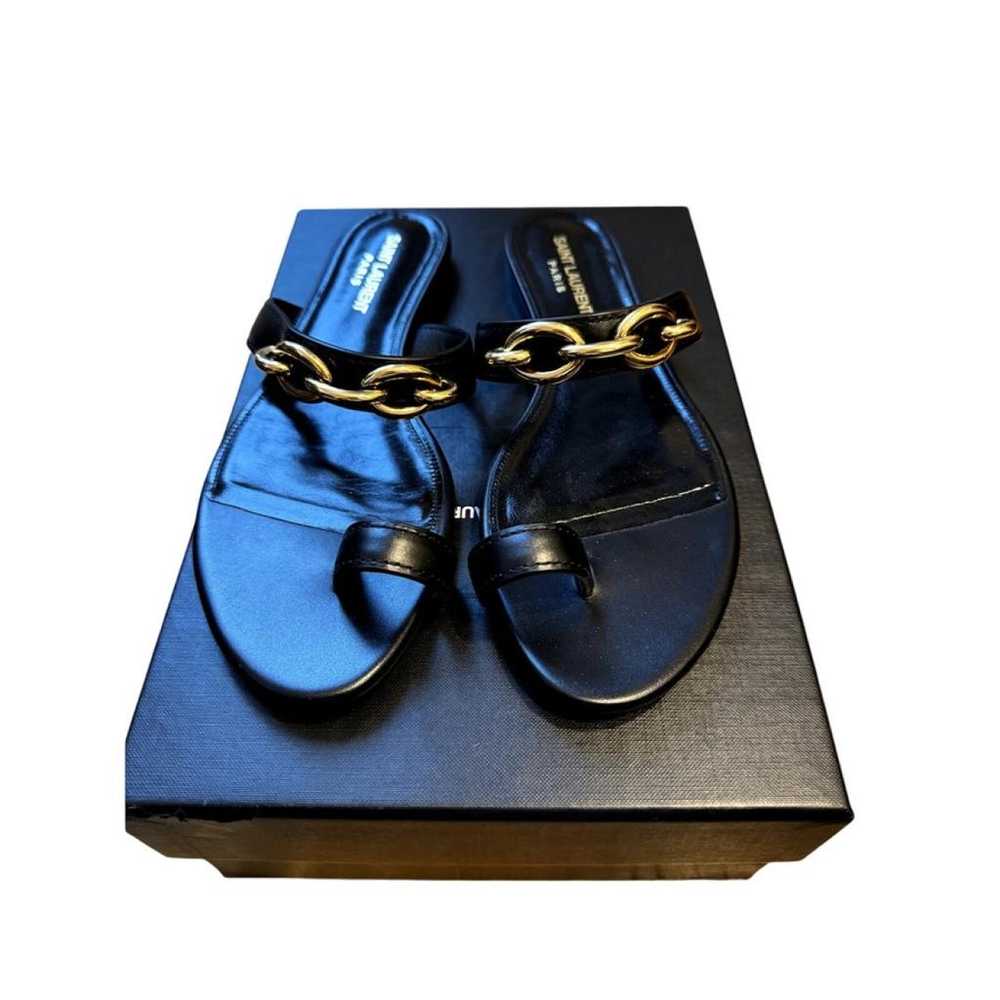 Saint Laurent Leather sandal - image 3