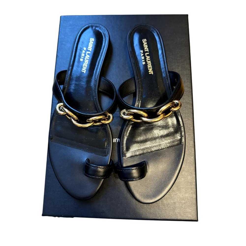 Saint Laurent Leather sandal - image 4