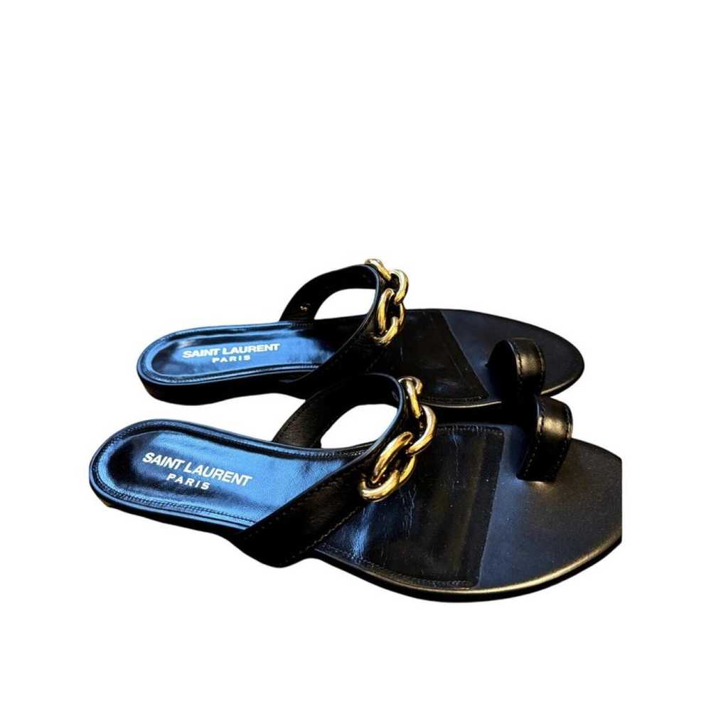 Saint Laurent Leather sandal - image 6