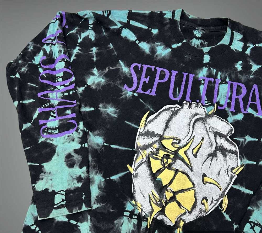 Band Tees × Rock Tees × Vintage SEPULTURA 90’S VI… - image 3