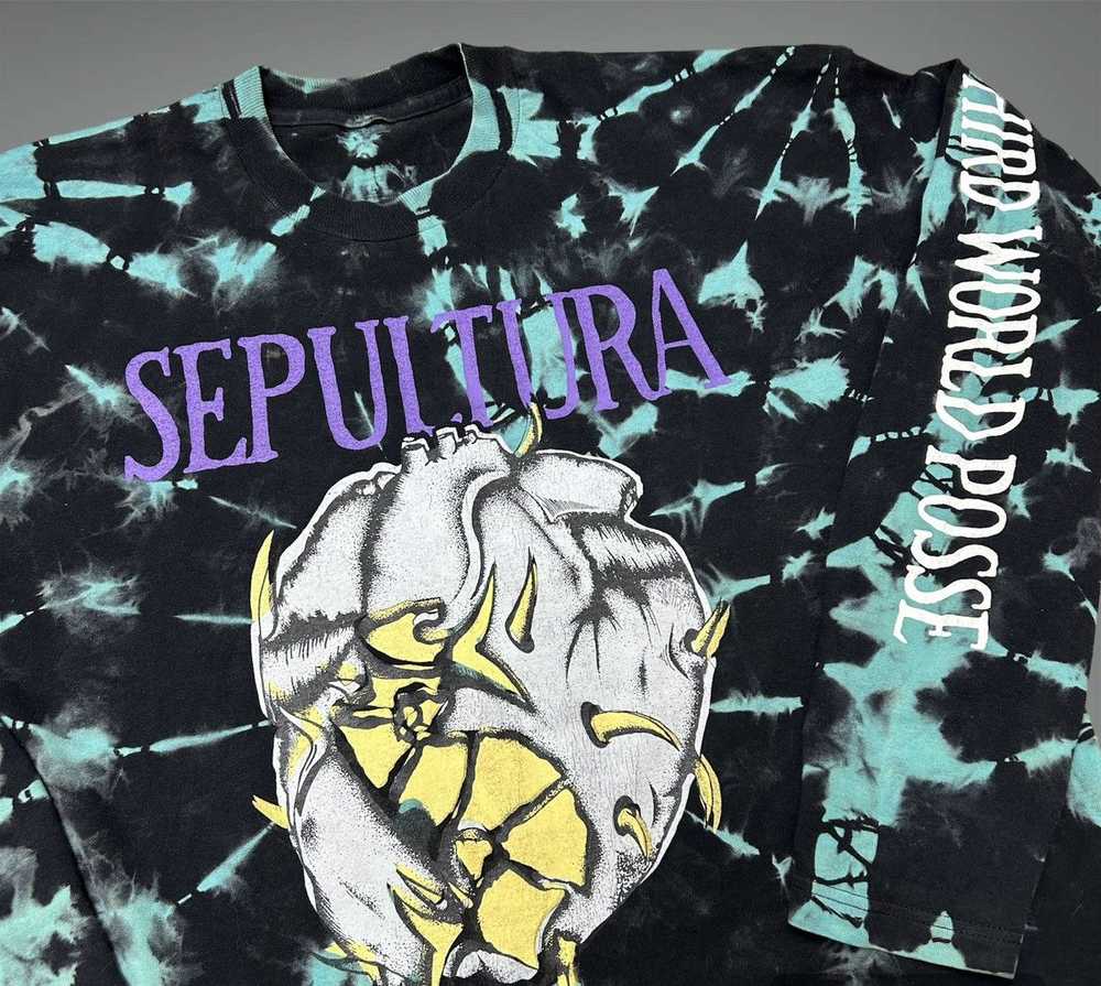 Band Tees × Rock Tees × Vintage SEPULTURA 90’S VI… - image 4