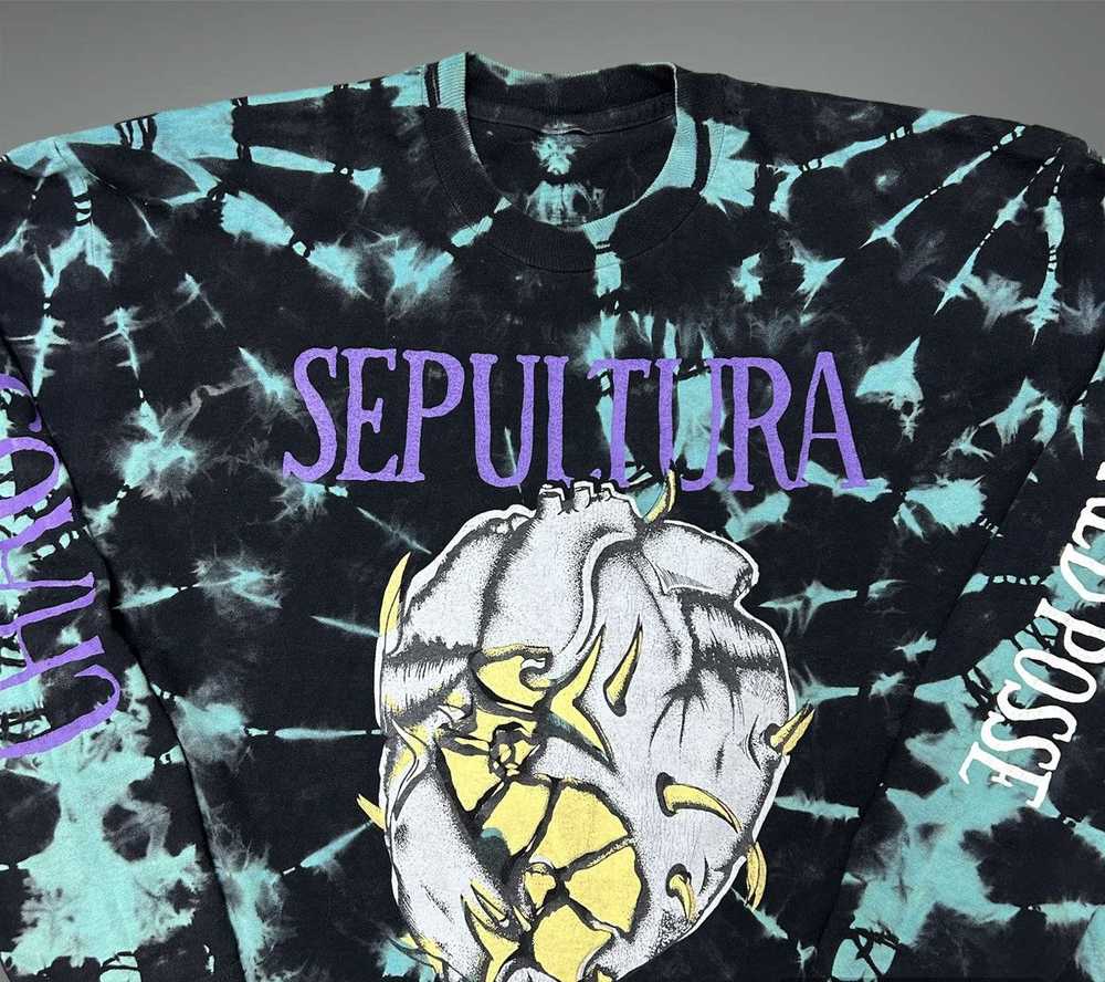 Band Tees × Rock Tees × Vintage SEPULTURA 90’S VI… - image 5