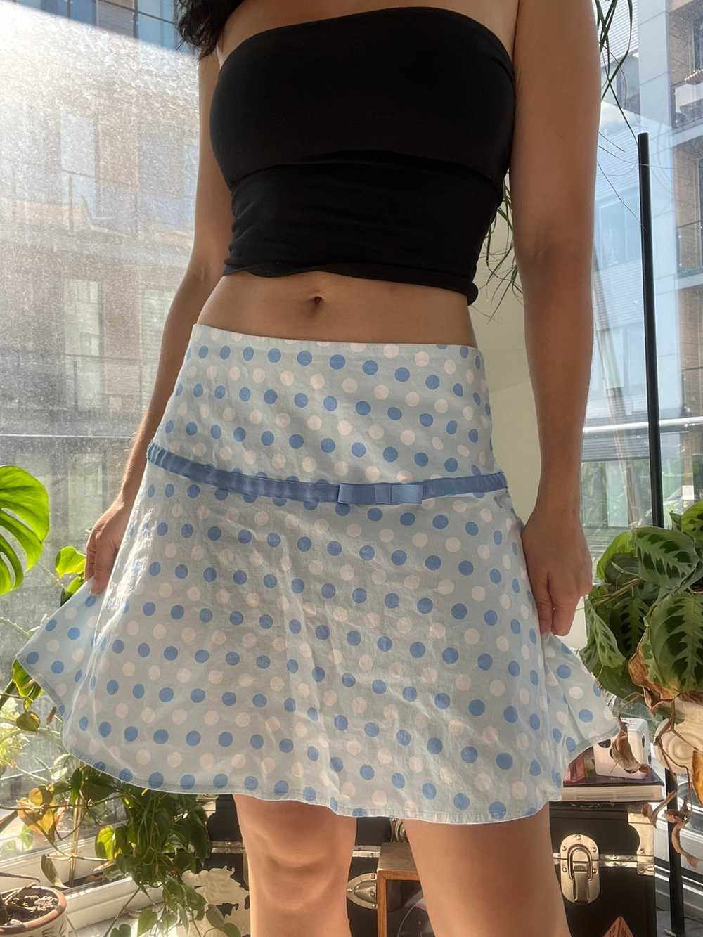 2000s Vintage Guess Jeans Polka Dot Mini Skirt - image 2